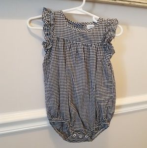 18 month girls gingham check romper
